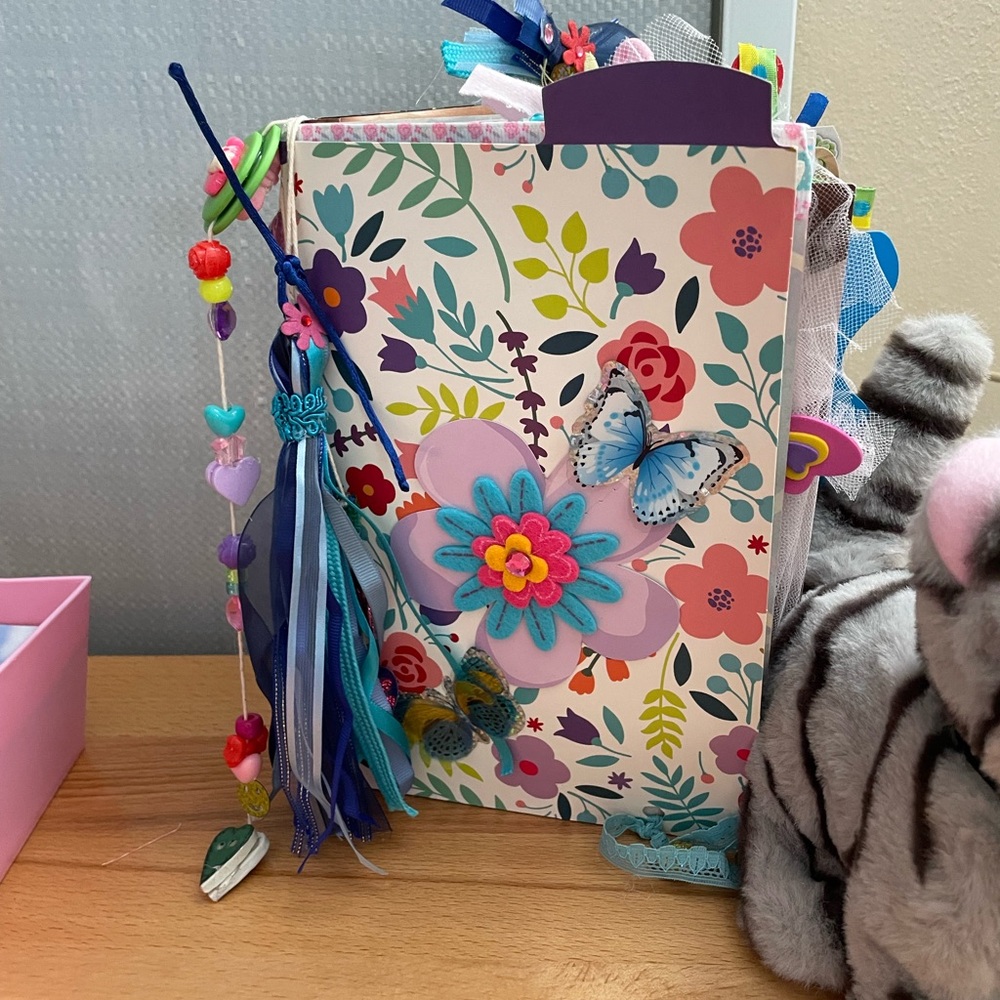 Chunky Butterfly journal (handcrafted by me)